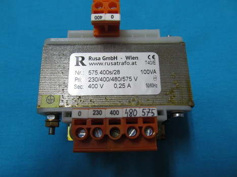Einphasentrafo 100VA 575.400s/28