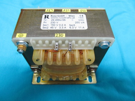 Einphasentrafo 250VA 29.456s/38i